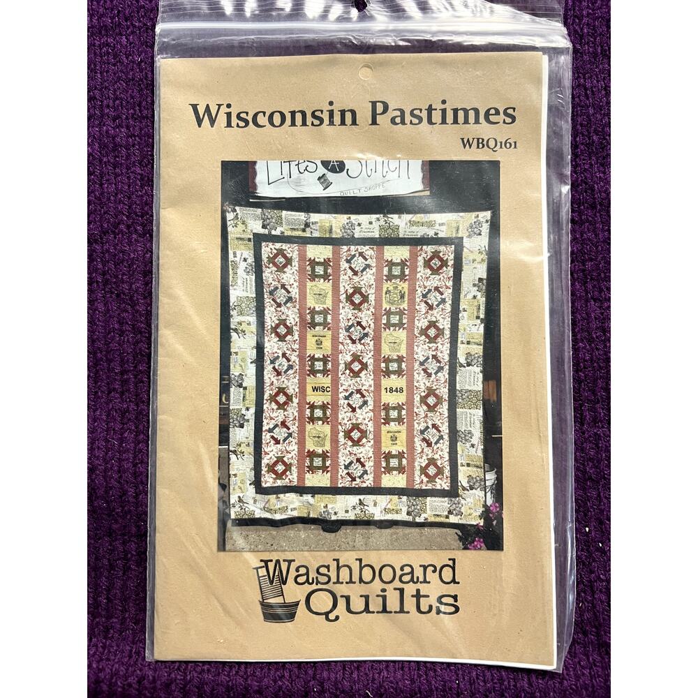 quilt pattern Wisconsin pastimes washboard quilts 61in x 76in